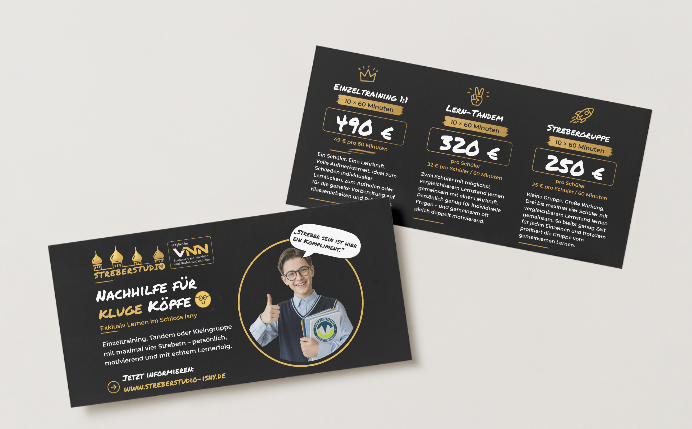 Streberstudio Flyer Vorschau